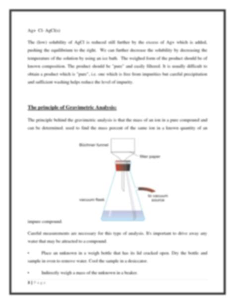 determination of iron from sample solution by gravimetric method|8.E: Gravimetric Methods (Exercises) .